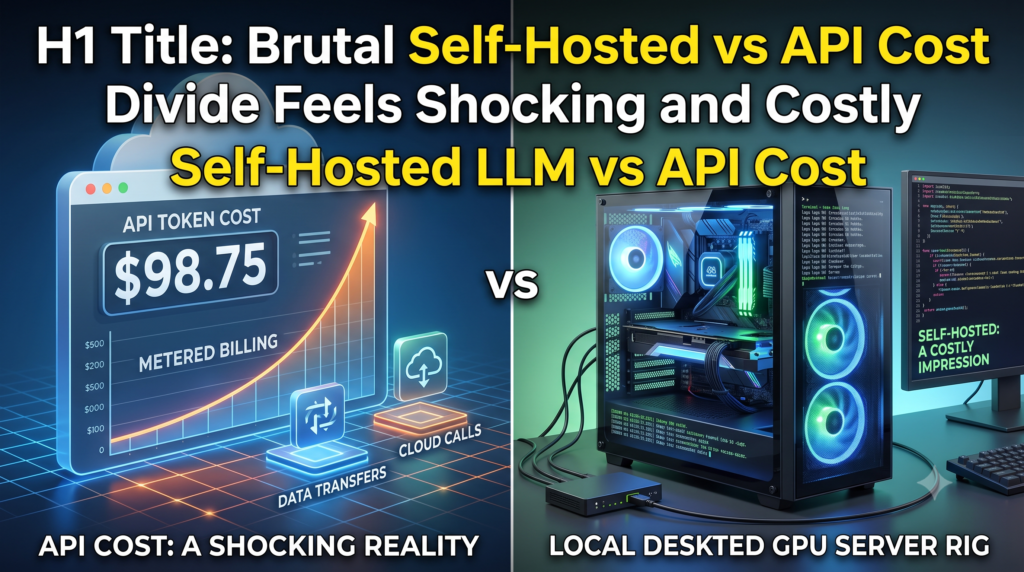 Self-Hosted LLM vs API Cost: 2026 Break-Even Guide